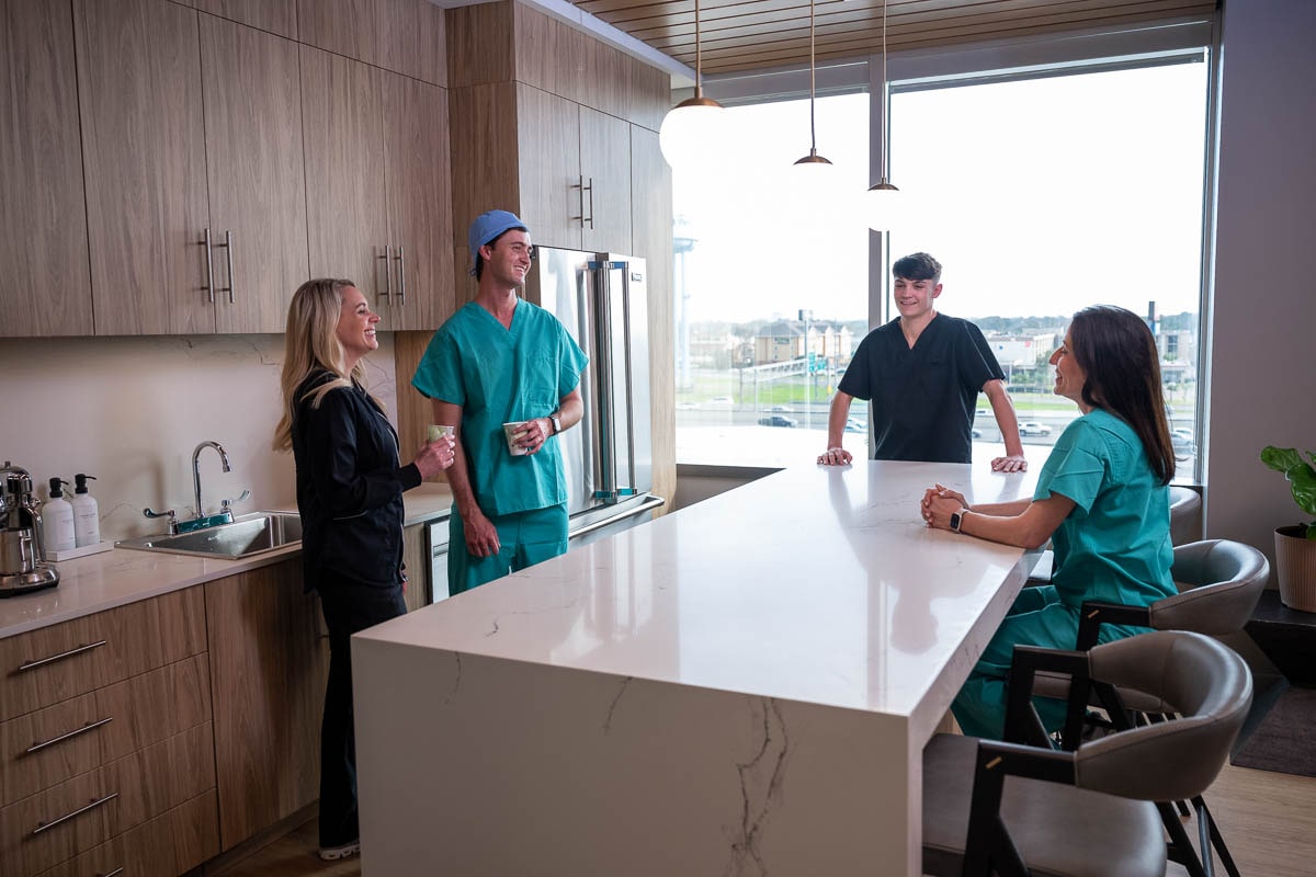 Doctors in the break room